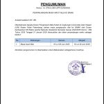 Pengumuman Perpanjangan Masa Input Nilai di Simak