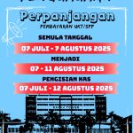 Pengumuman Perpanjangan Pembayaran UKT / Simak dan Input Mata Kuliah (KRS) di simak